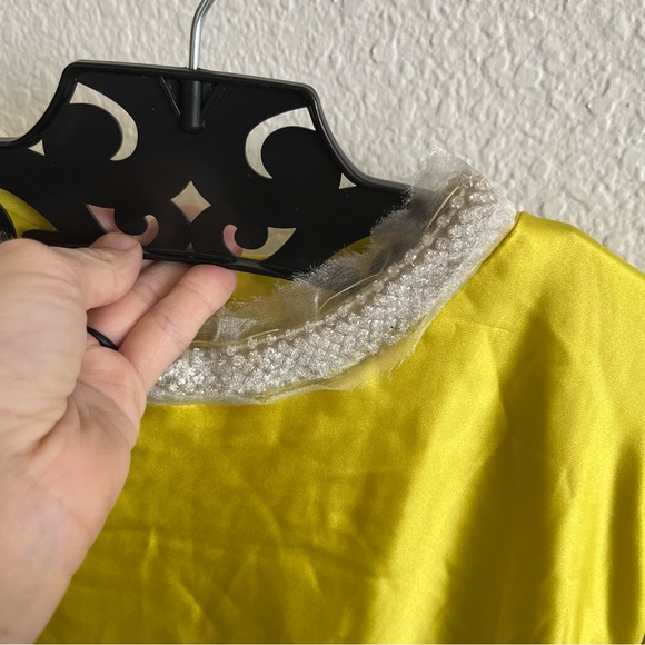 Ieena For Mac Duggal Satin Long Blouson Sleeve Evening Gown 26575 NWT SZ 12 - Picture 4 of 7